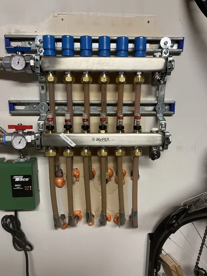 Plumber performing Gas Line Installation at a residential property in Middleburgh